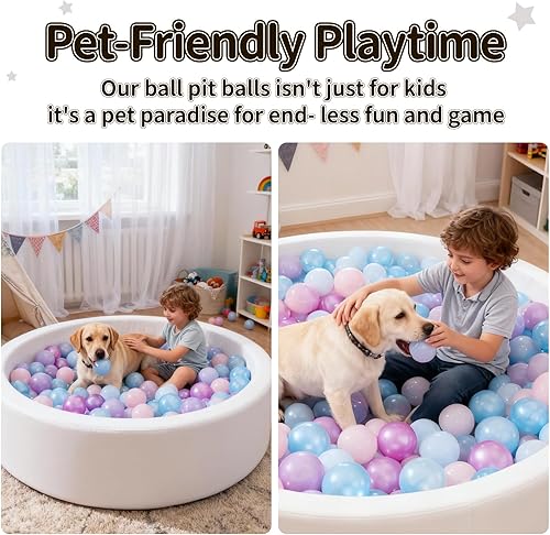 Vista 66 de STARBOLO Ball Pit Balls for Toddlers Phthalate Free BPA Free Non-Toxic Crush Proof Play Balls for Toddlers Kids Pool Playhouse Pack of 100 200 500
