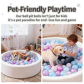 STARBOLO Ball Pit Balls- 100 200 500pcs Phthalate Free BPA Free Non-Toxic Crush Proof Play Balls Play Balls for Toddlers Kids Play Tent Pool Playhouse Playpen Party Decoration.