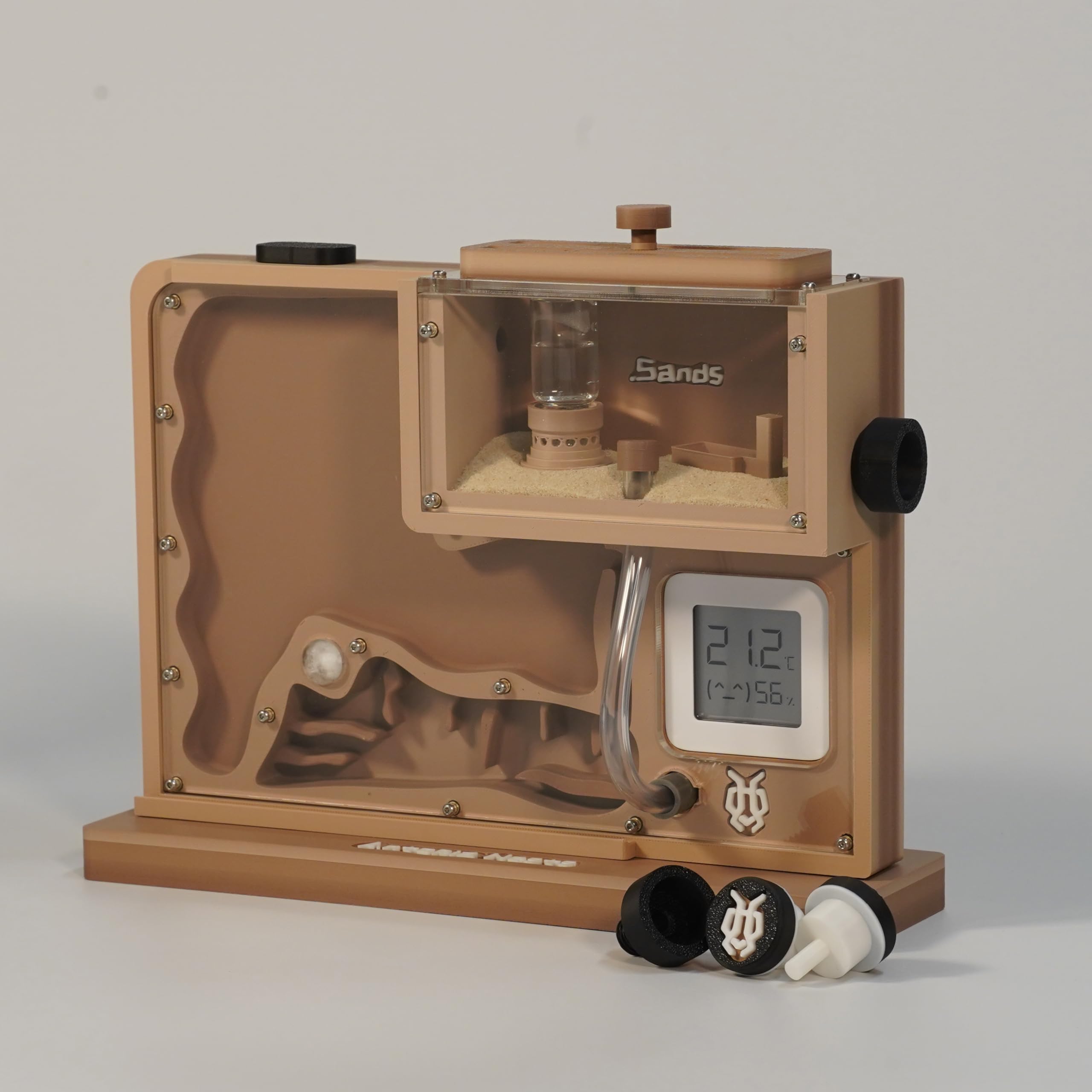 Antopia.Nests Sand-Ant Farm Nest, Sand-Stil Formicarium-Habitat mit integriertem Außenbereich, Feuchtigkeitssystem und Beobachtungsbereich für Ameisenhaltung