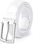 SUOSDEY Elastic Braided Belts for Men, Woven Stretch Belts for Golf Casual Jeans Shorts 1.3" width
