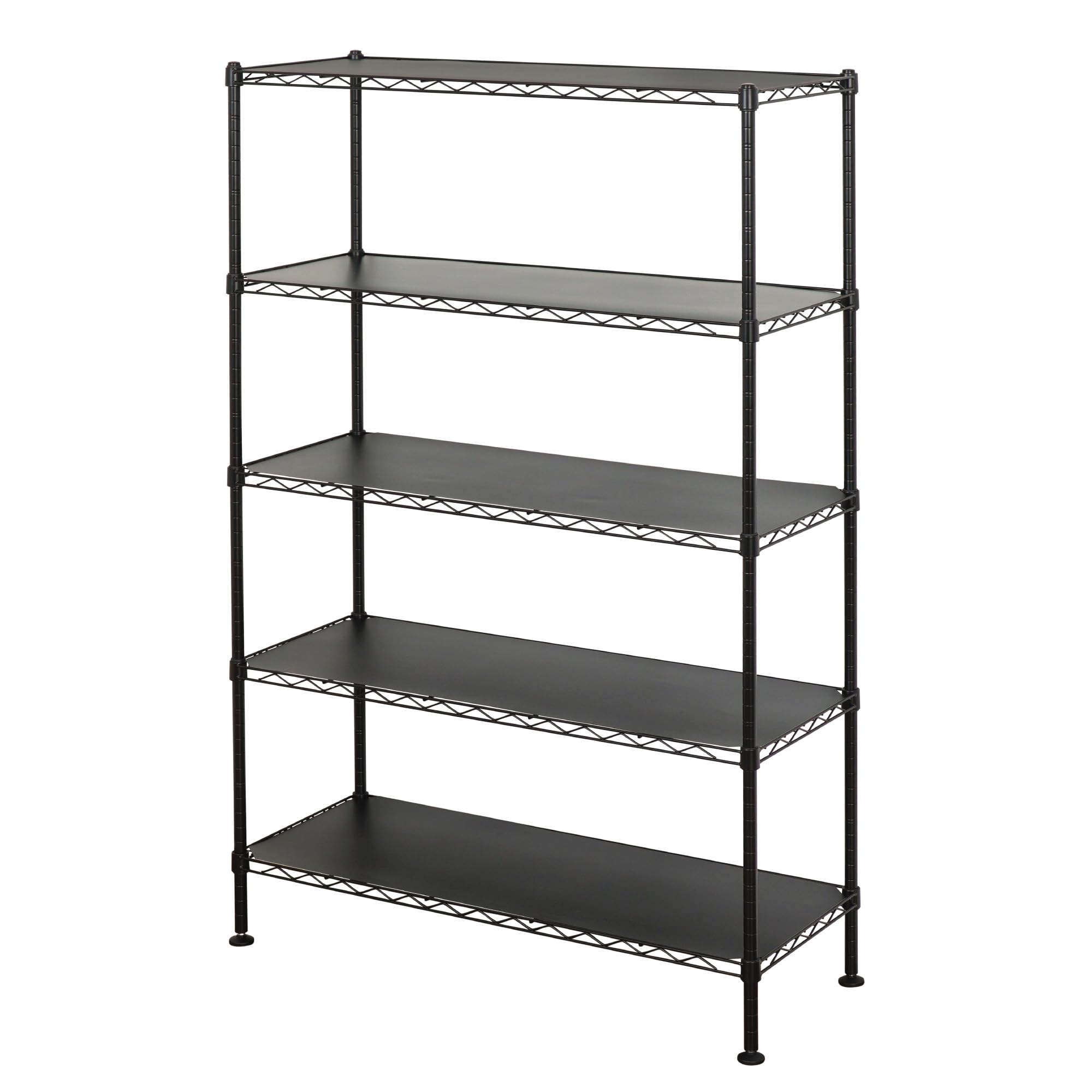 SafeRacks - NSF Certified Storage Shelves, Zinc, Heavy Duty Steel Wire Unit with Adjustable Feet, Garage or Bakers Rack, Kitchen, Pantry Shelf - (36"