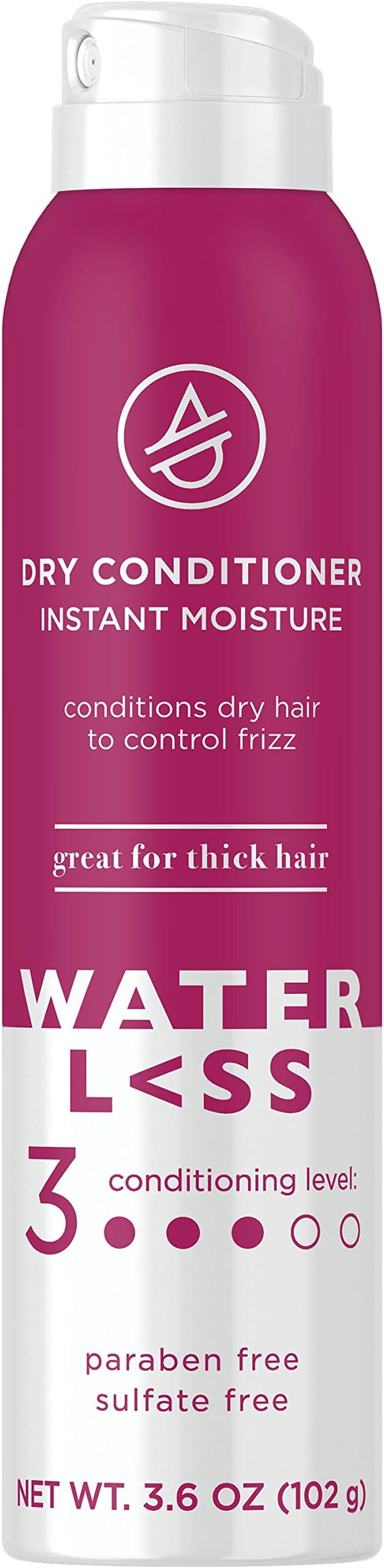 Waterless Dry Conditioner, with Instant Moisture for Thick Dry Hair, Paraben and Sulfate Free, 3.6 Oz
