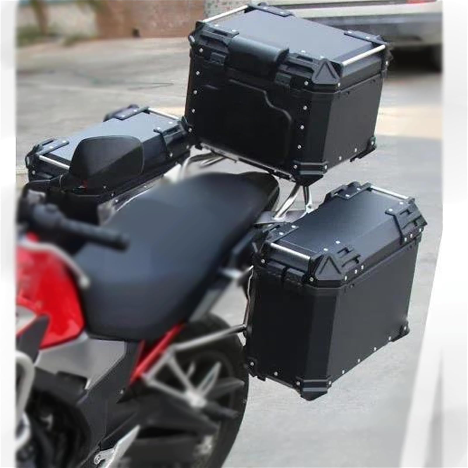 Caja de Equipaje Caja Lateral para Motocicleta, Portaequipajes, Soporte para Alforjas, Accesorios para BMW R1250GS LC/R1250GS LC Adventure 2018-2022(Nero,45L)