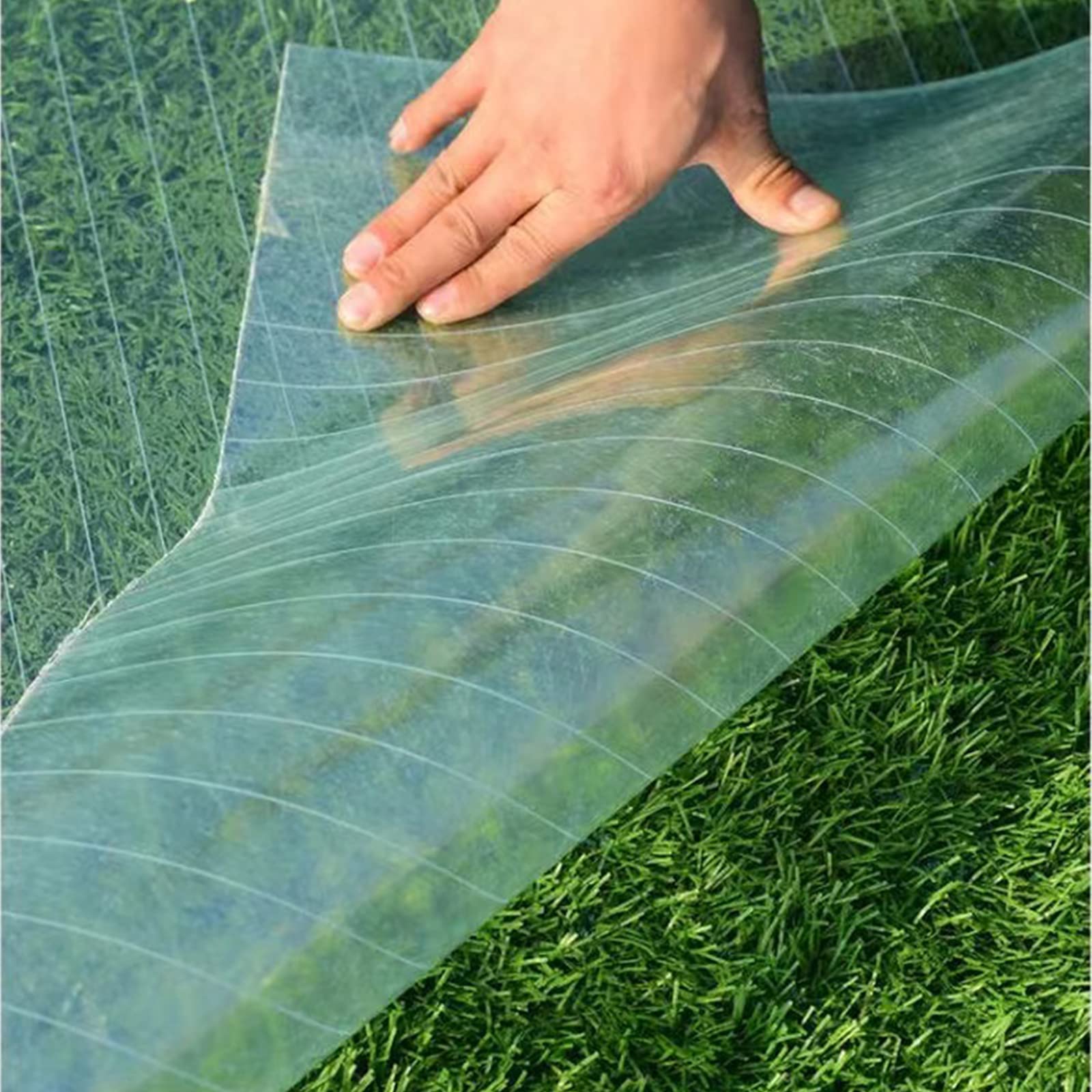 Feuilles de Polycarbonate pour Serres,Feuille de Toiture Transparent 0,8mm D'épaisseur,Plaques de Toiture Lumière du Jour en Étanche À Pluie,pour Jardin,Faciles À Couper (W0.7xL4m(28x157in))