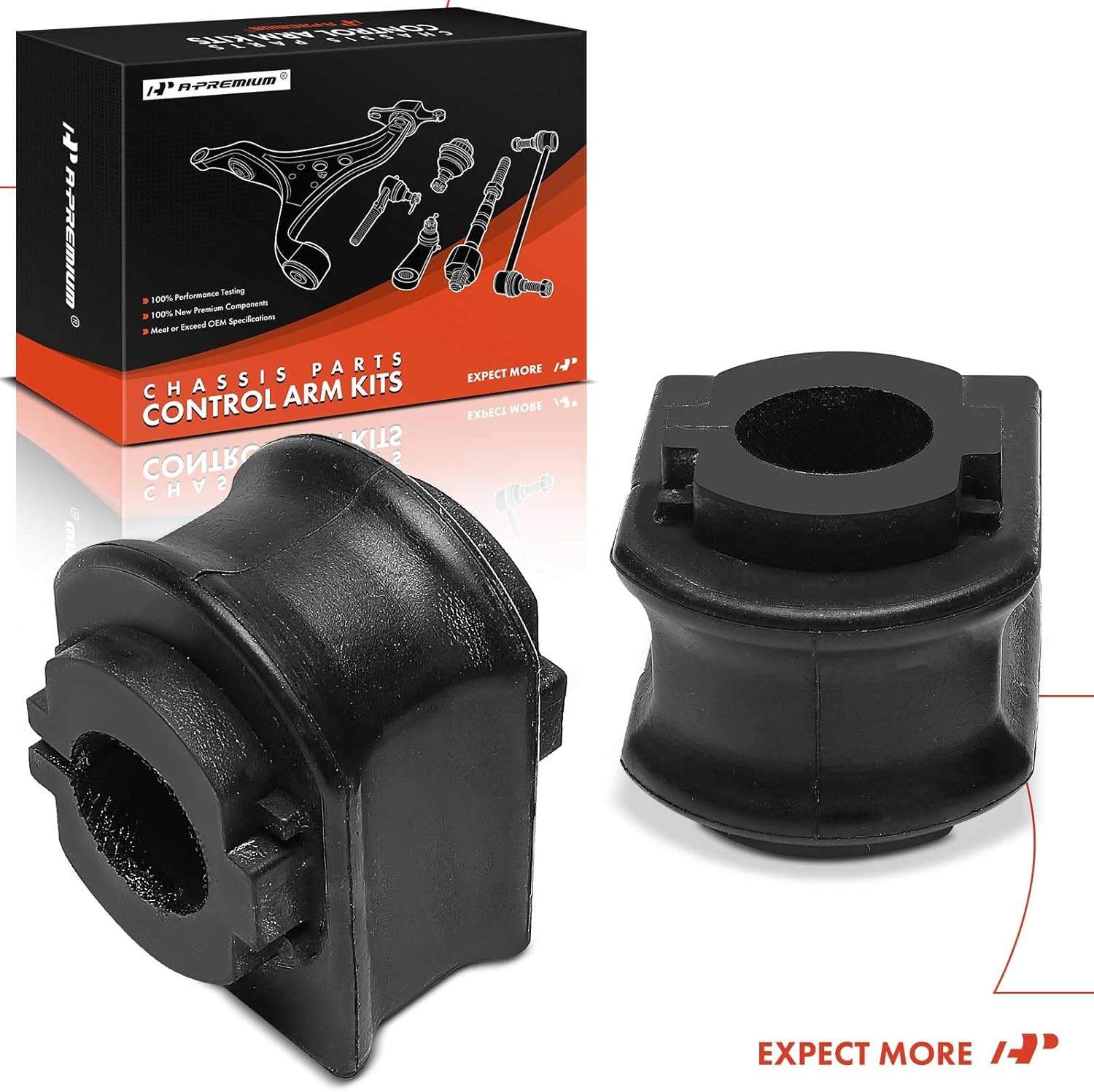 A-Premium 2 x Rear Sway Bar Bushing Kit, Compatible with Toyota C-HR CHR 2018 2019 2020