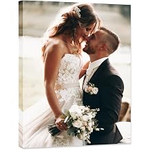 Anjiefo Personalized Portrait Canvas Prints - Custom Canvas Pictures with Your Photos, Cuadros Personalizados con Fotos, Custom Canvas Photo Prints Wall Art for Bedroom & Living Room 16L x20W