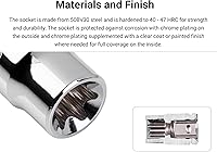 Vista 3 de TEKTON Unidad de 3/8 pulgadas x E6 Socket de estrella externa SHD12406