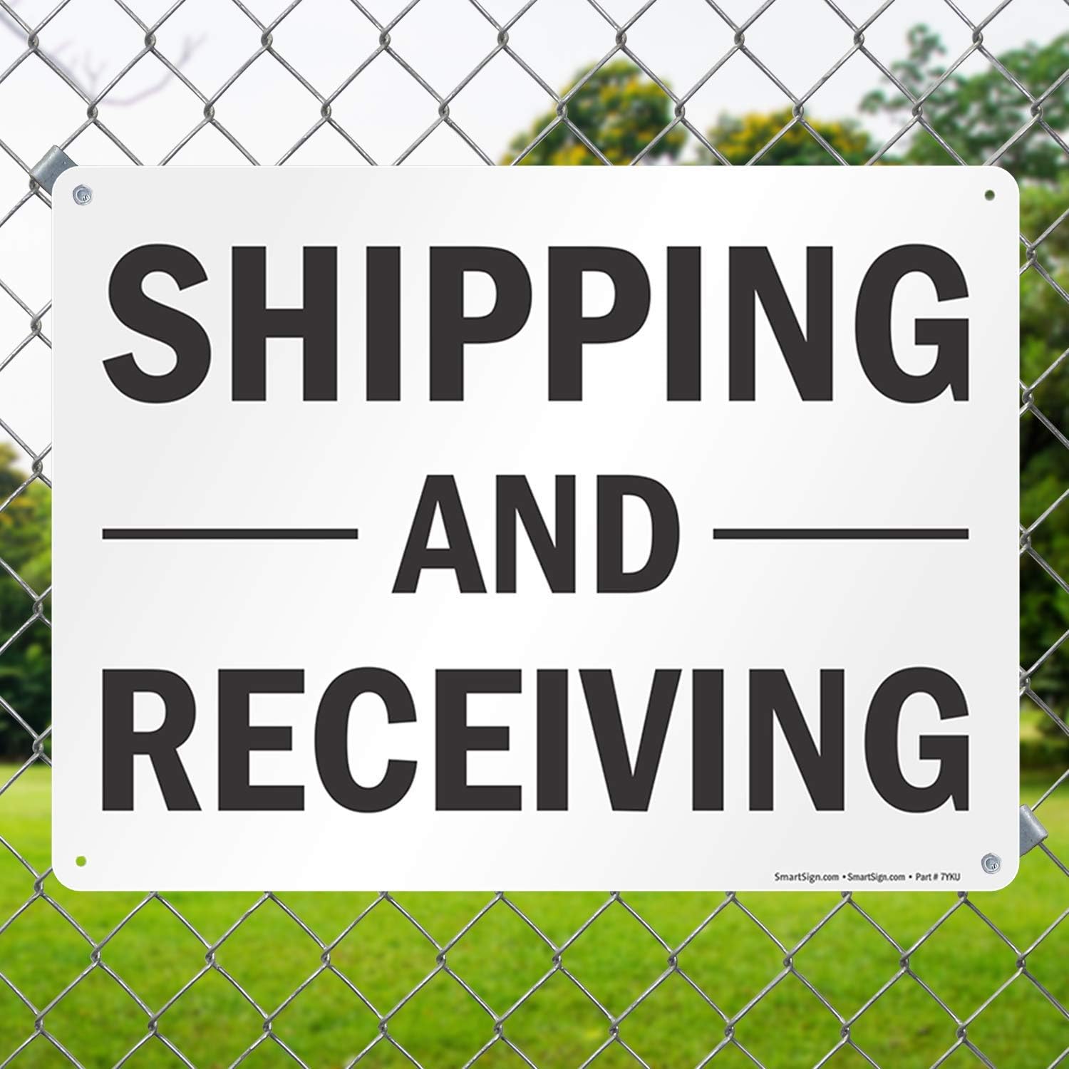 "Shipping And Receiving" Sign By SmartSign | 18" x 24" Aluminum: Industrial & Scientific