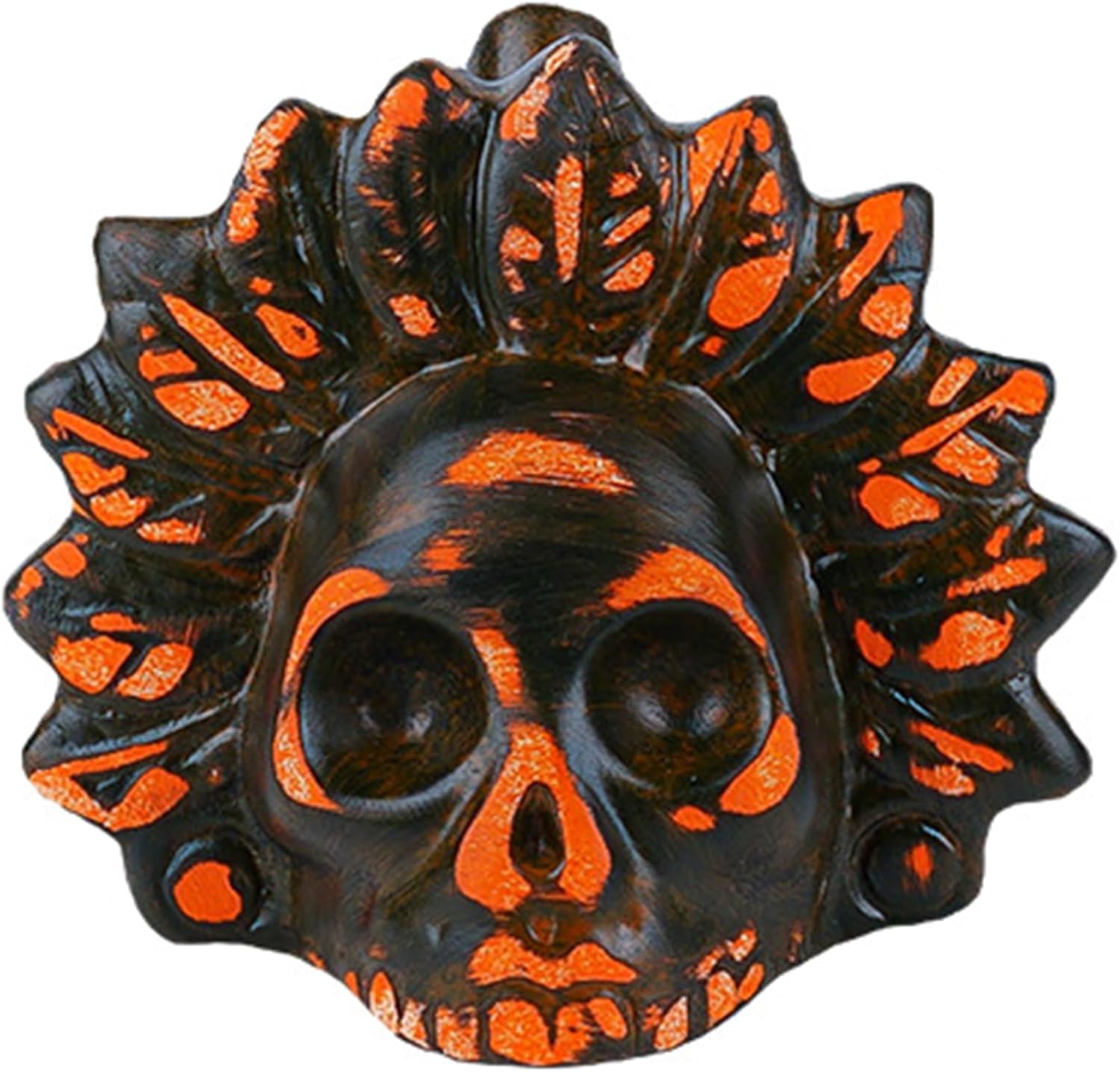 Gwizdek śmierci Czaszka Aztec Gwizdek Gwizdek Śmierci Gwizdek Gwizdek z torbą do przechowywania Dzień Wszystkich Śmierci (pomarańczowy i czarny)