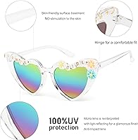 Vista 4 de KENBO Gafas de sol para niñas con protección UV para niños pequeños