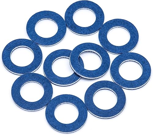 10 juntas de tapón de drenaje de aceite de motor de repuesto para Toyota 90430-12031 Lexus Scion RAV4 Camry Avalon Corolla