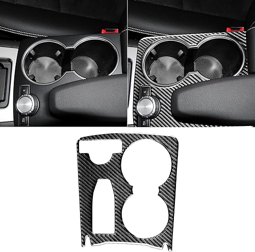 Miniatura 23 de para Mercedes-Benz Clase C W204 2007-2013 Consola Central de Fibra de Carbono Suave Real Panel de Cambio de Marchas Kit de Cubierta Envolvente