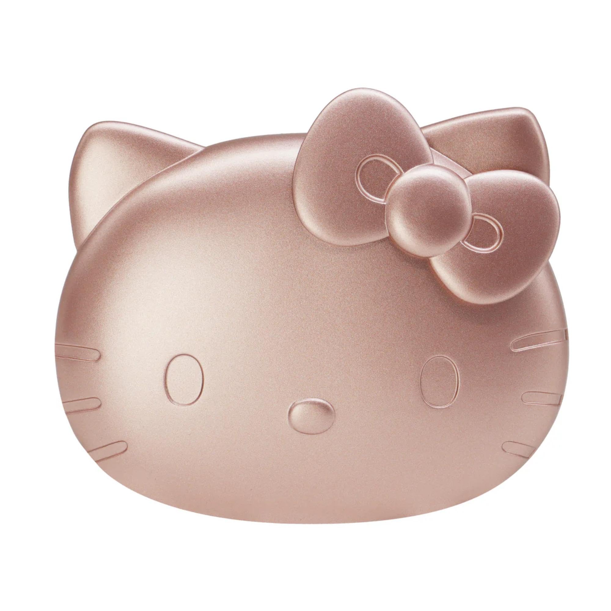 Impressions Vanity Hello Kitty Kawaii Compact Mirror with Touch Sensor Switch for Adjustable Brightness, Lighted Makeup Mirror with LED Lights and 2X Magnifying Mirror (Rose Gold)