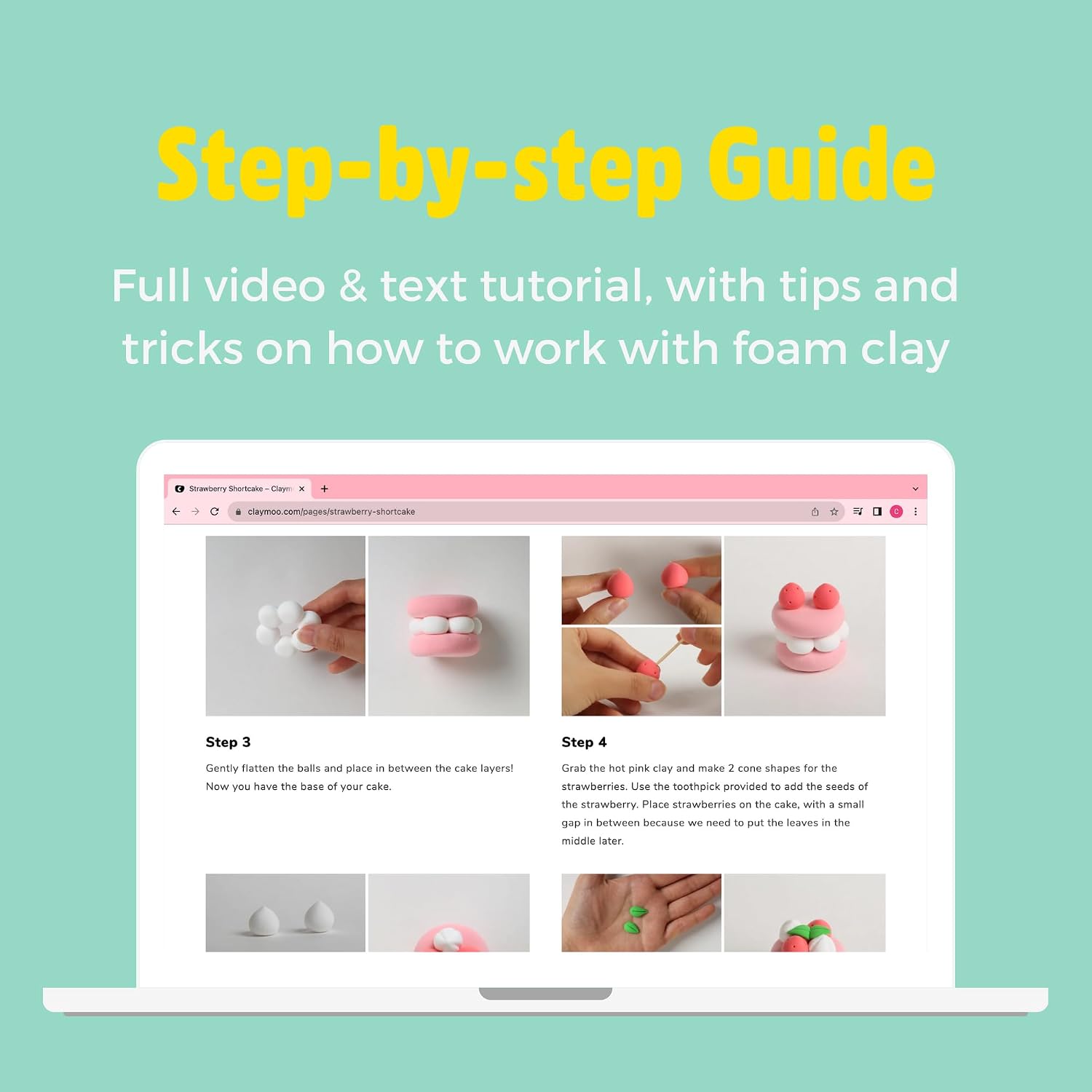 Vampire Cow Clay Kit – Air Dry Foam Clay Craft for Adults & Teens