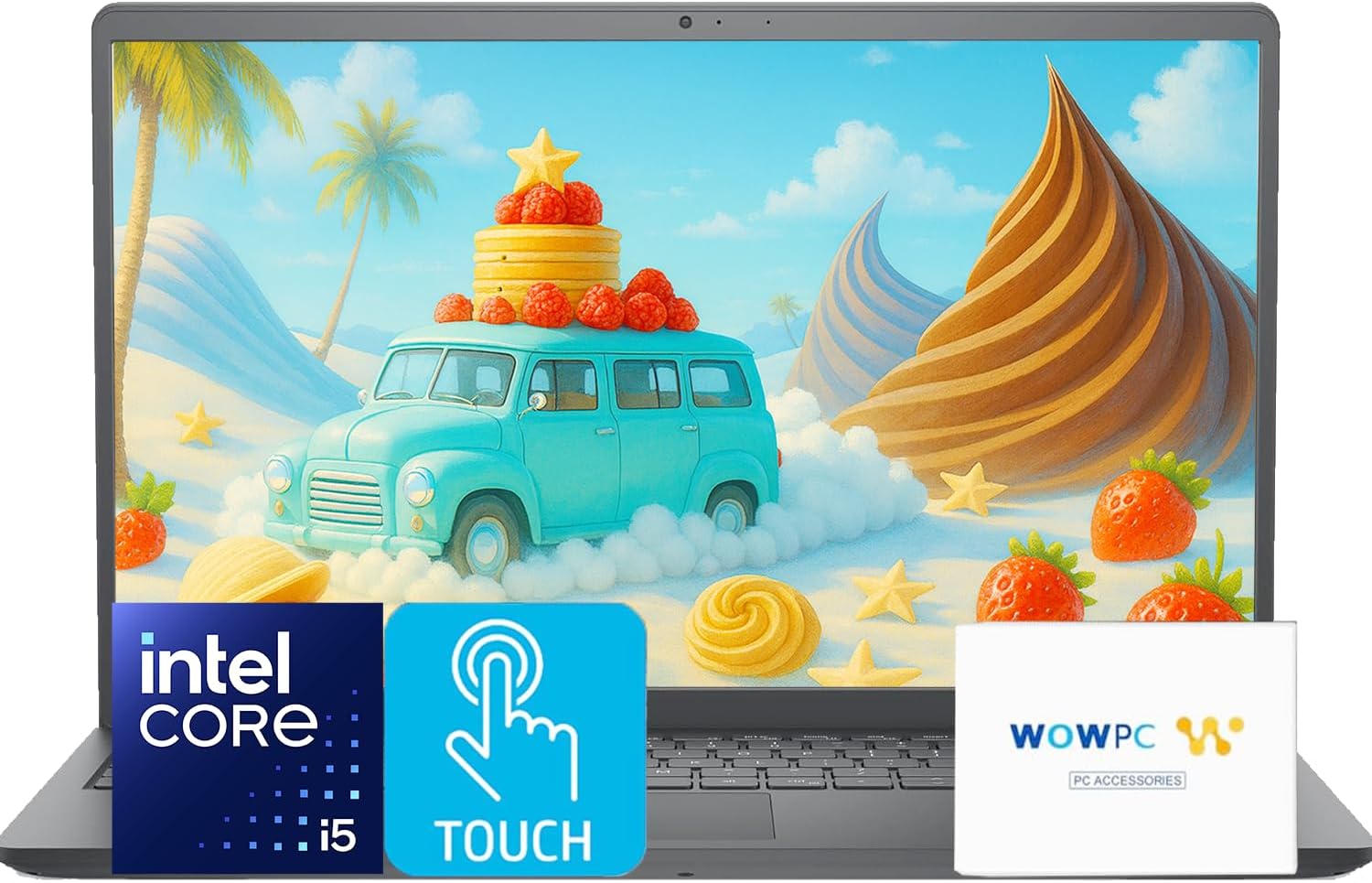 Dell Inspiron 15.6" FHD タッチスクリーン ラップトップ コンピューター | Intel Core i5-1334u CPU | 32GB RAM | 1.5TB ストレージ (1TB PCIe SSD + 512GB 外部) | 長いバッテリー寿命 | Microsoft Office を使用した Windows 11 Pro