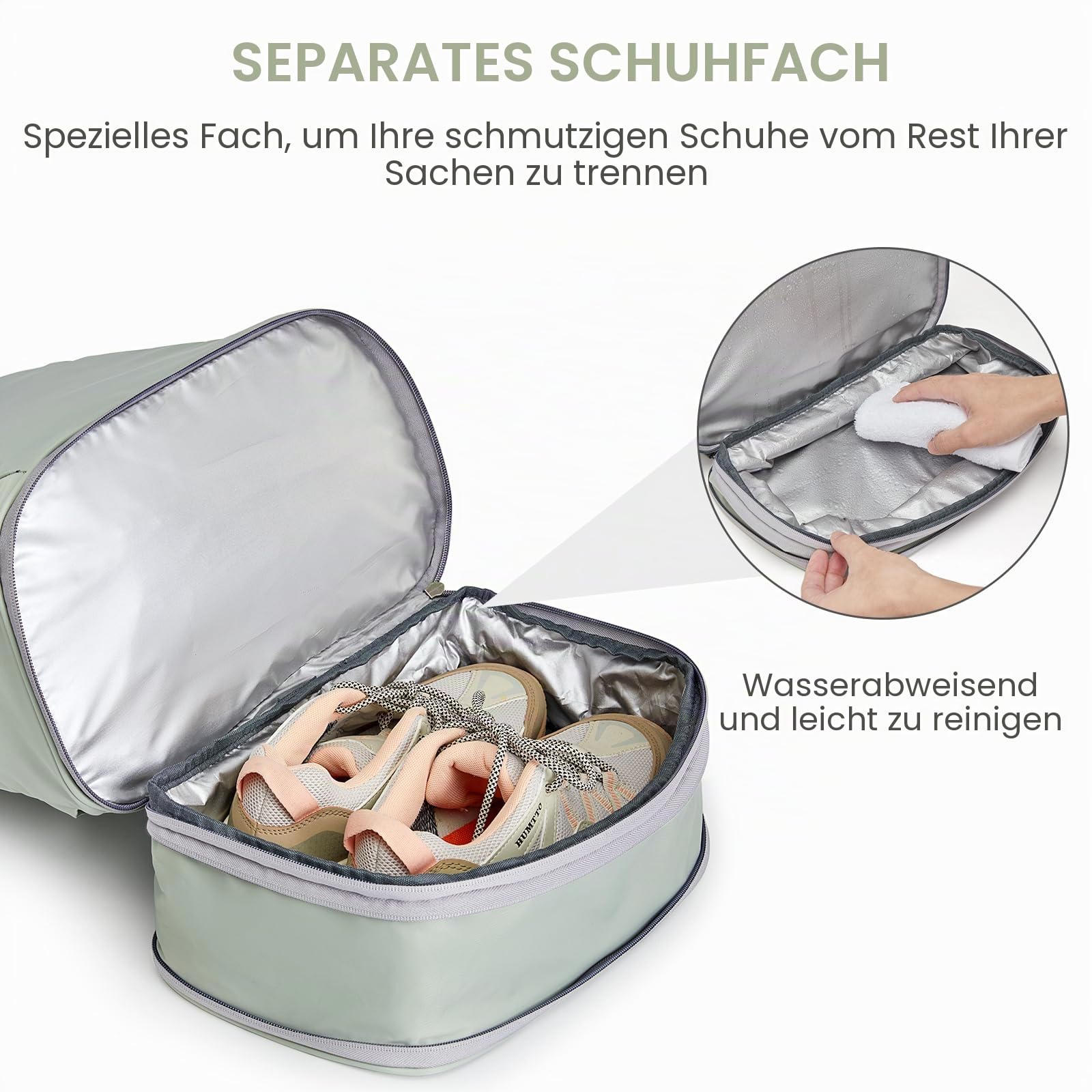 G4Free 35L Sportrucksack&Großer Reiserucksack mit Schuhfach und Nasstasche