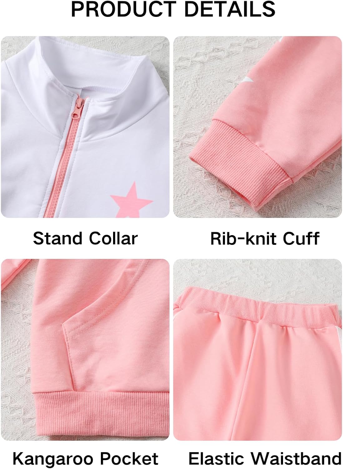 Girls Clothes 2 Piece Zip Up Sweatshirt & Pants Sweatsuit Set Fall Winter Outfits for Teen Tween Girls 6-12 Years - Image 8