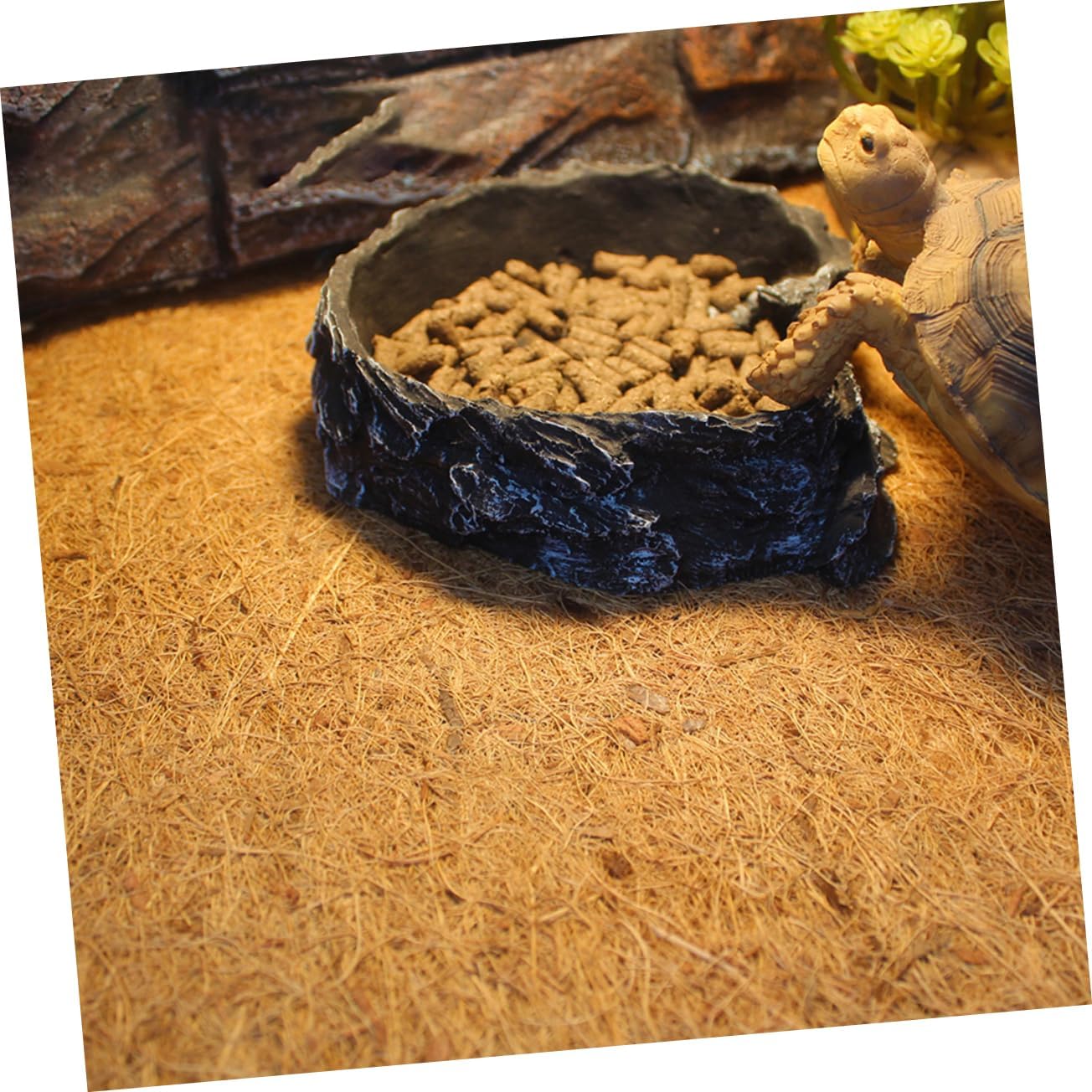 Coconut Fiber Reptile Carpet Mat Natural Lizard Tank Substrate for Bearded Dragons Tortoises Geckos Waste Collection Air Permeability