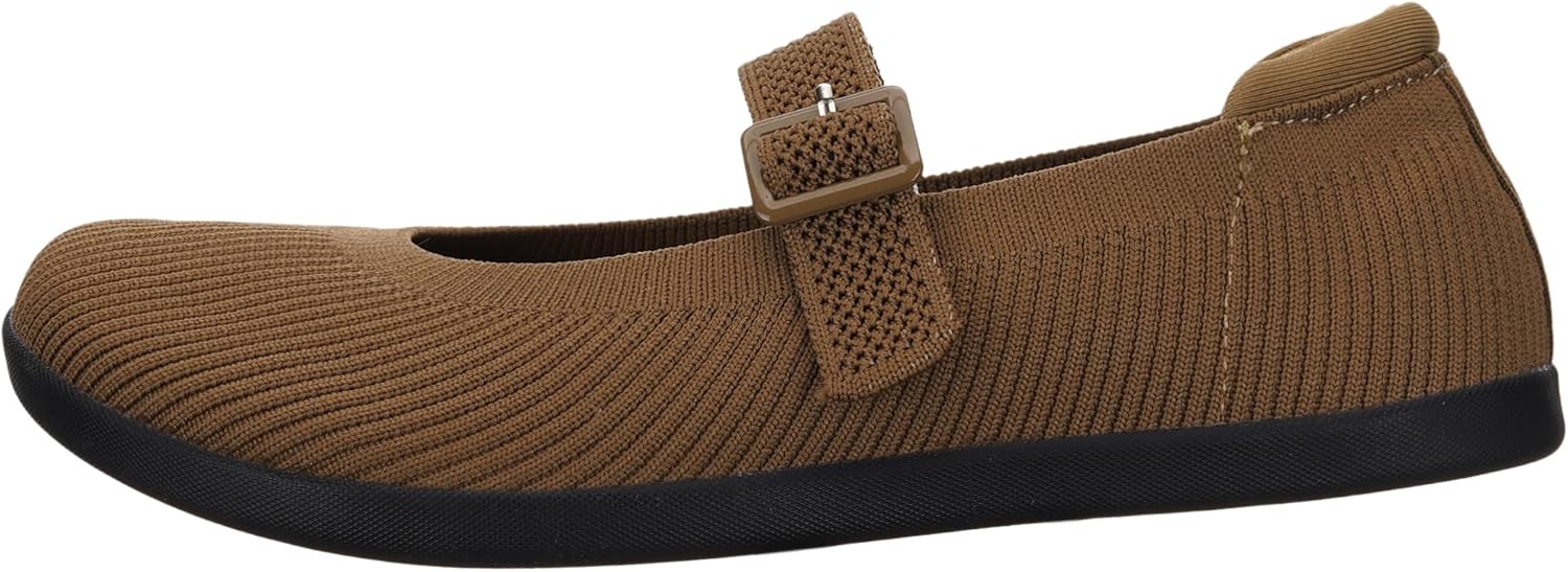 WHITIN Womens Wide Toe Box Barefoot Mary Jane Flats + Zero Drop - Image 2