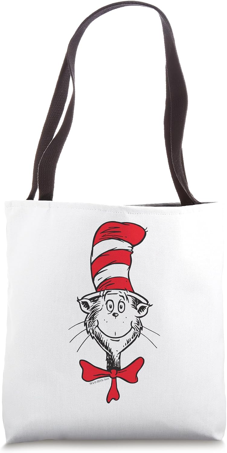 Dr. Seuss The Cat in the Hat Face Tote Bag