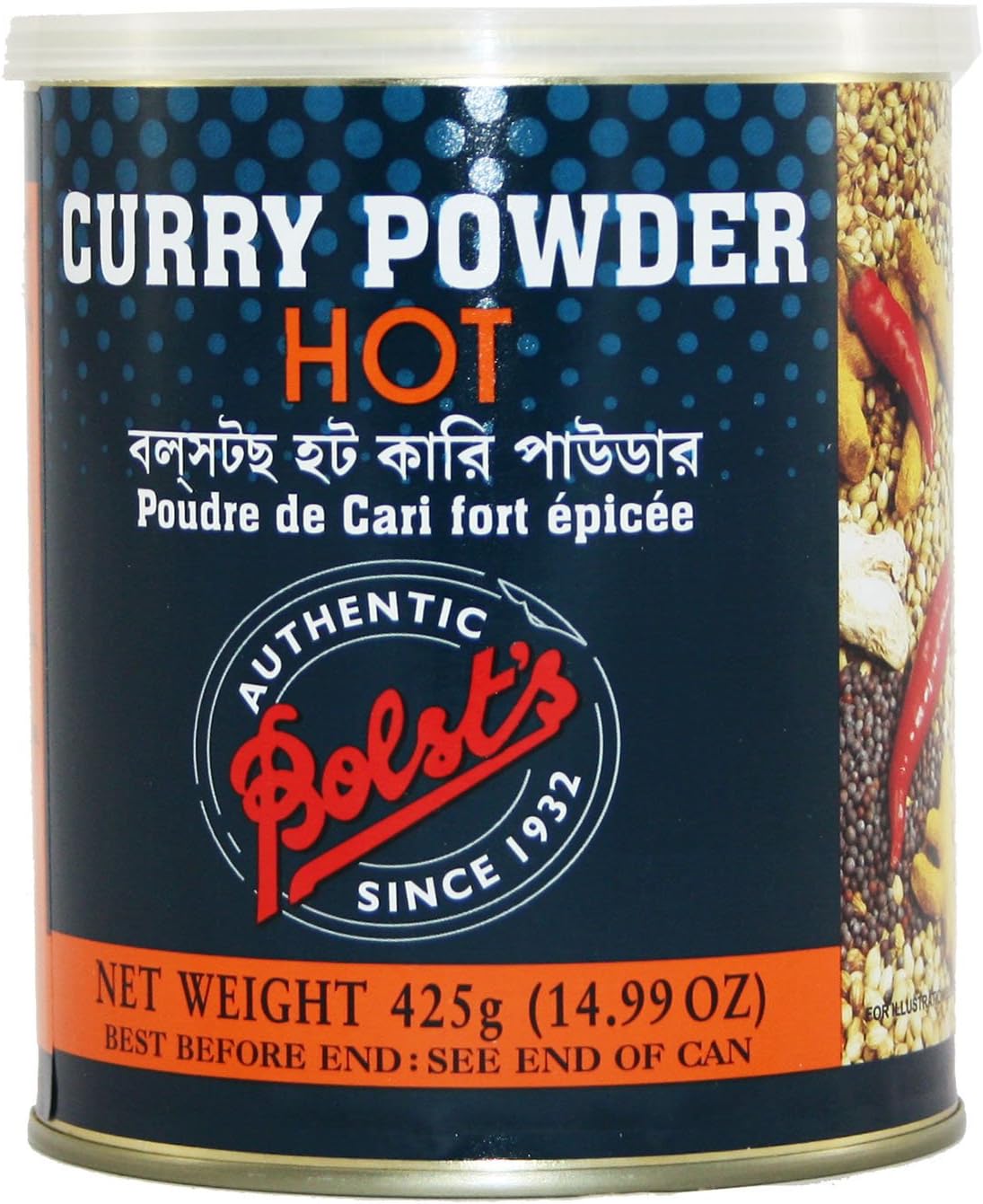 Bolst's Mild Curry Powder Tin 425g Grocery & Gourmet Food