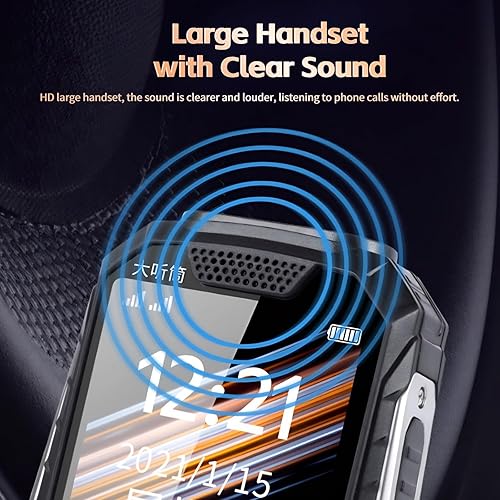 Miniatura 5 de Teléfonos celulares para personas mayores Dual SIM Dual Standby, 32 + 32M Teléfono desbloqueado GSM Teléfonos celulares desbloqueados para personas