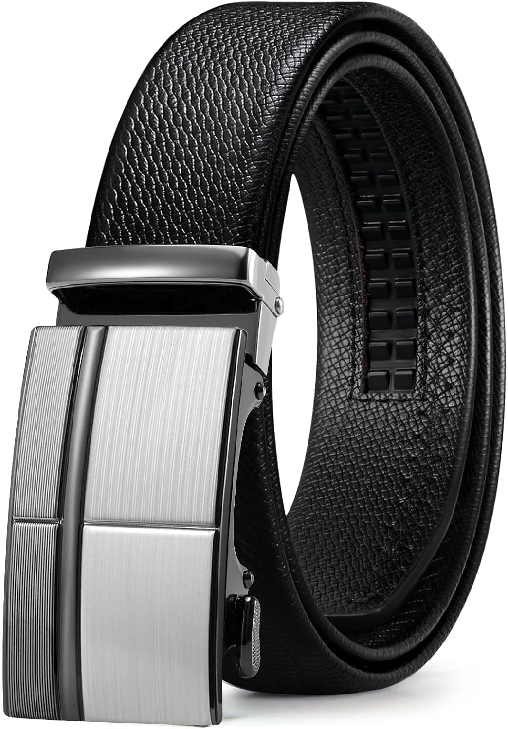 ITIEZY Cintura Da Uomo A Cricchetto, Cintura Automatica Per Uomo Larghezza 35 Mm Nero 123 Xxx Large 108531390