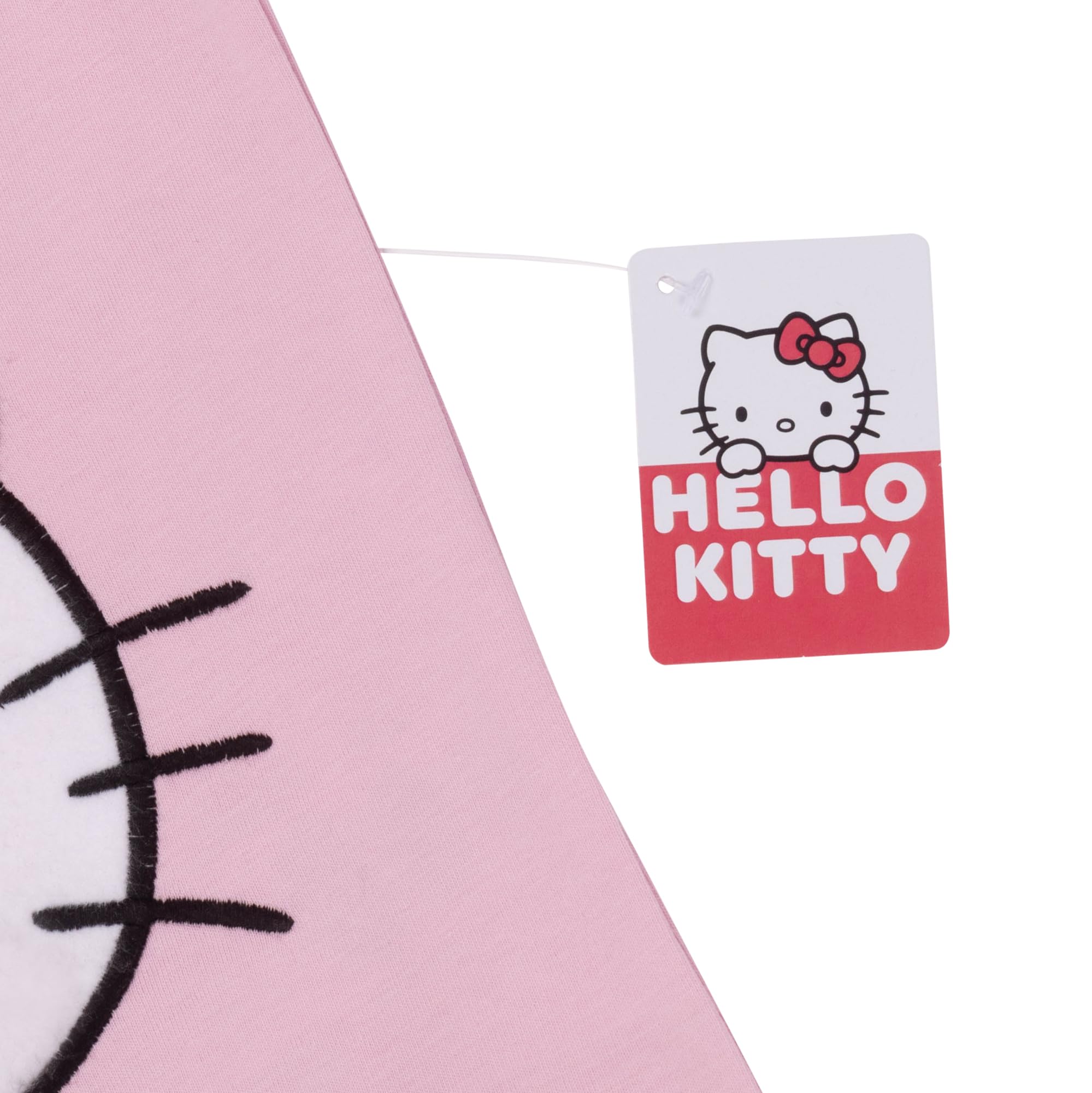 Hello Kitty Dziewczęca 100% bawełna polar twarz długa piżama zestaw - 7-8 lat 128 cm różowa