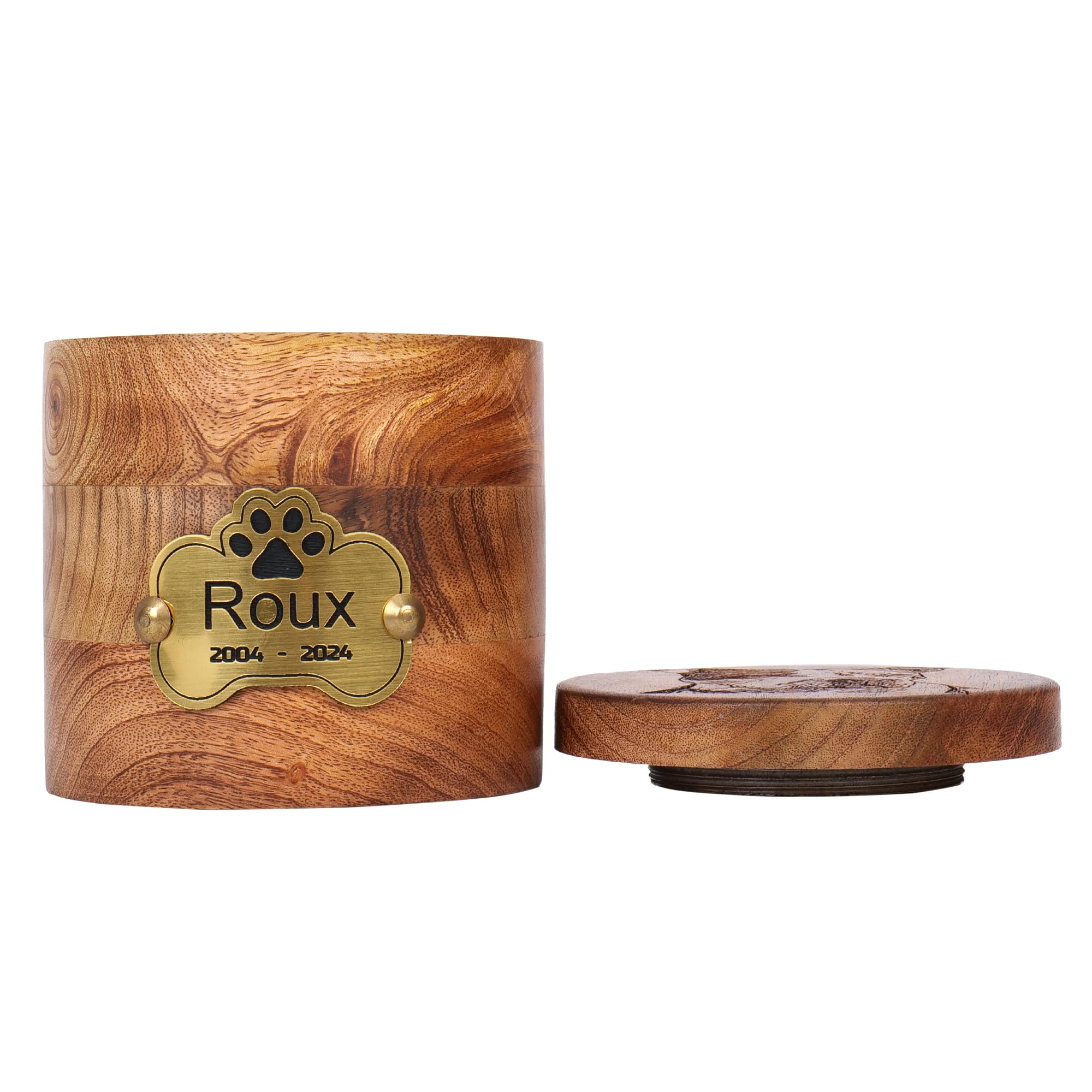 Urnas de cremación personalizadas para cenizas de perro, urna de mascota grabada con foto personalizada para perros, gatos, urna de recuerdo conmemorativa de mascotas, urna de recuerdo de madera para