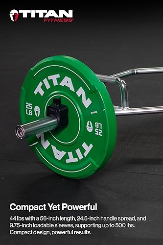 Miniatura 8 de Titan 2" barra hexagonal de levantamiento de pesas olímpico, barra de levantamiento