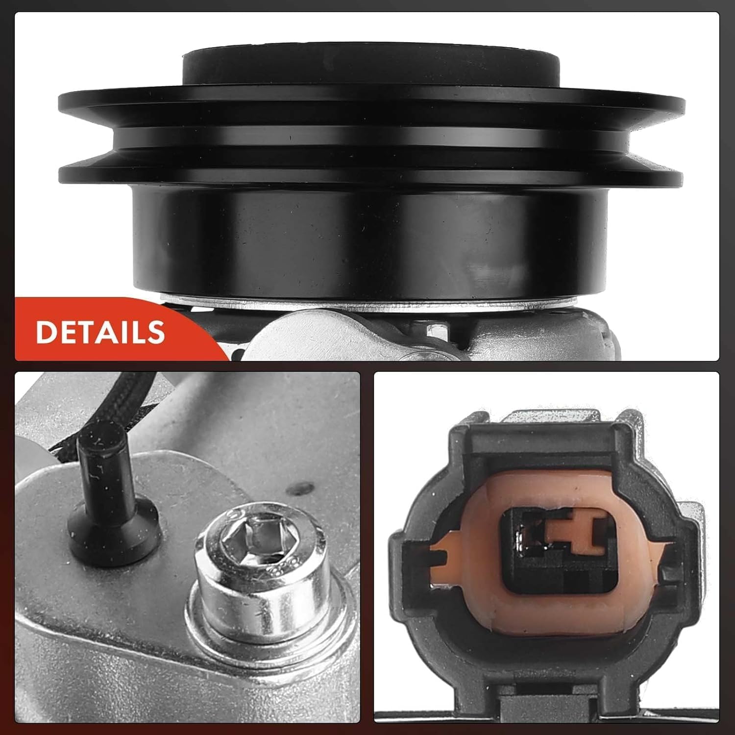 A-Premium Air Conditioner AC Compressor with Clutch Compatible with Nissan Frontier 2.4L 1998-2004, Xterra 2.4L 2000-2004, DKV14C Style, with 1 Groove Pulley