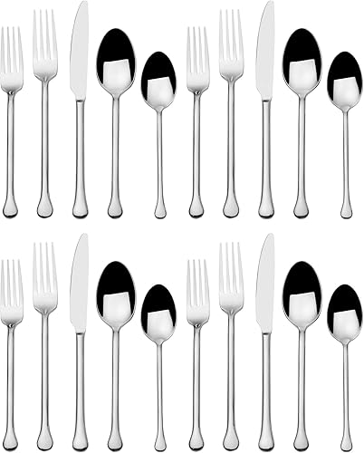 Miniatura 2 de Towle Living Forged Geneva - Juego de cubiertos de 20 piezas, servicio para 4, acero inoxidable