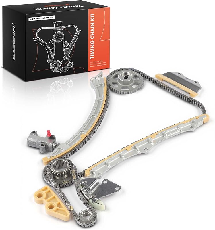 Kit de corrente de comando A-Premium com tensionadores e guias para motor DOHC L4 2.4L – Conjunto