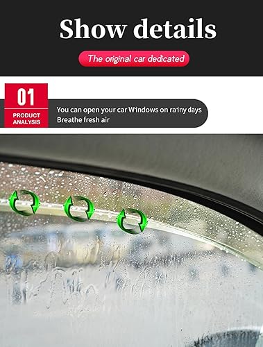 Miniatura 3 de Protectores de lluvia de ventana lateral, para Mazda CX-7 2010-2014, viseras de ventana, protección contra la lluvia, deflector, toldo protector de