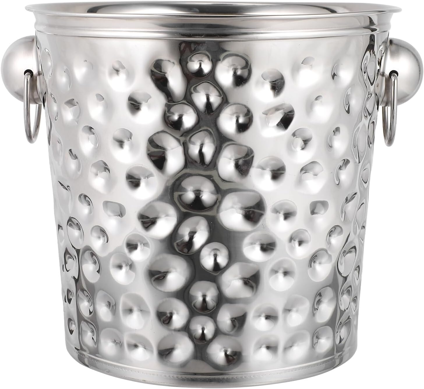 Stainless Steel Ice Bucket 11l Thickened Hammered Bar Ice Container Large Capacity for Cocktail Parties and Home Bar Use