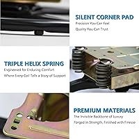 Vista 3 de Base de anillo reclinable de repuesto de 22 pulgadas con placa giratoria de 360 grados para balancín reclinable, accesorios de sofá, piezas