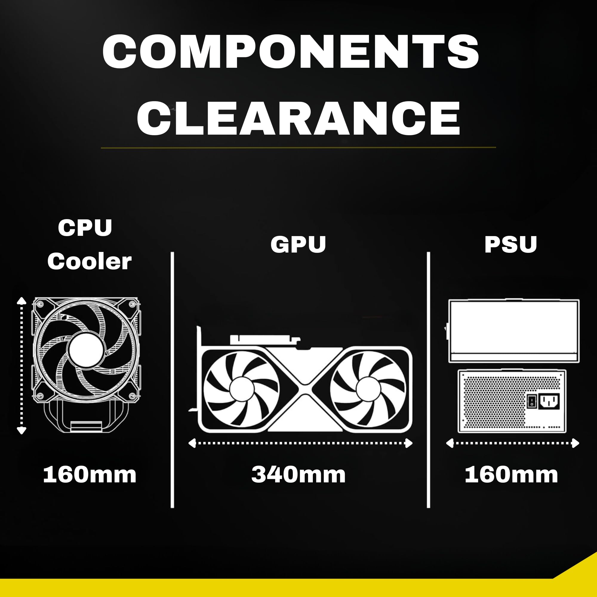 Carcasa para computadora de videojuegos ATX Mid Tower blanca con vidrio templado lateral, 4 ventiladores ARGB de 4.724 in, soporta hasta 6 ventiladores de 4.724 in, AIO/radiador de 14.173 in 4