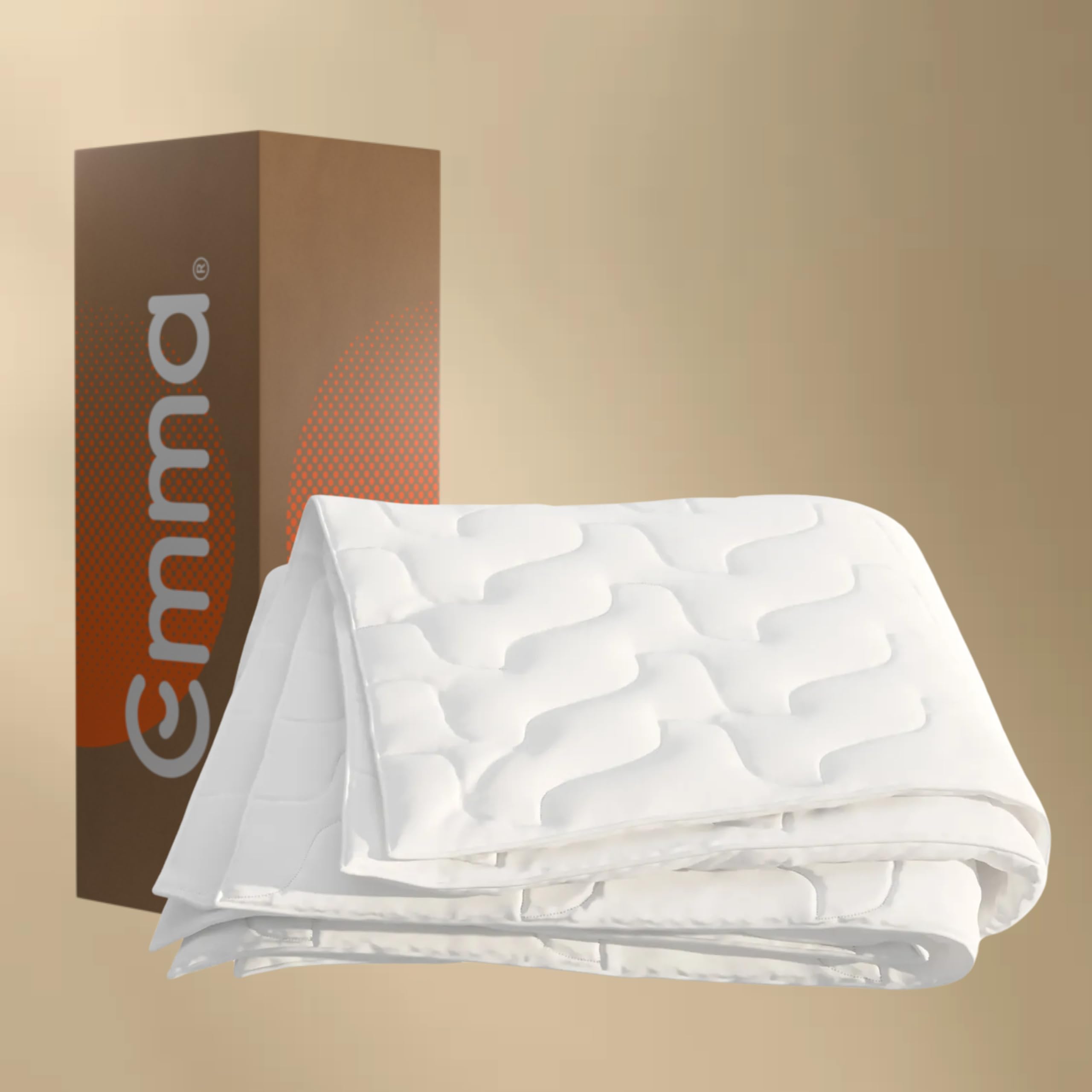 Emma Couette Nuage Tempérée 140x200 cm | Douce et Respirante | Thermorégulatrice et Lavable | Confort Toute l'Année | Microfibres Anti-​Allergènes pour Nuit Fraîche et Moelleuse | Printemps