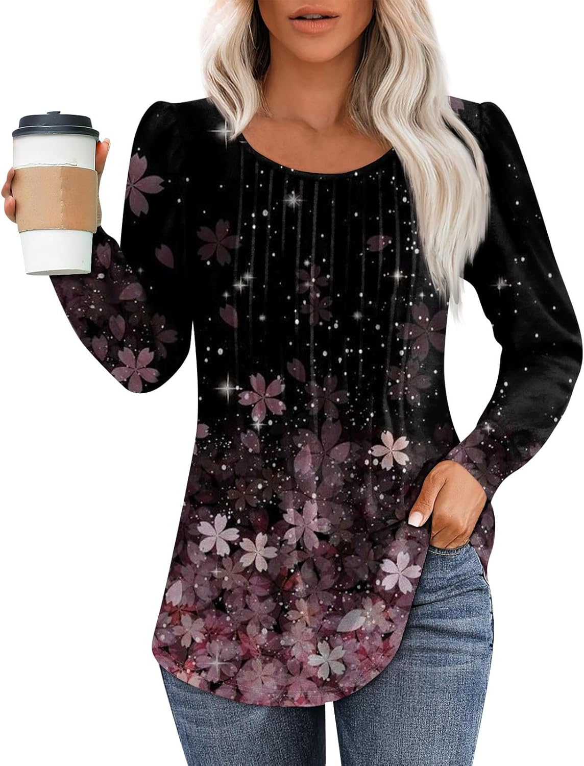 Pull Femme Col Rond Manches Longues - Tissu Polaire Doux, Coupe Slim - Haut Basique Chic Pour Automne/hiver