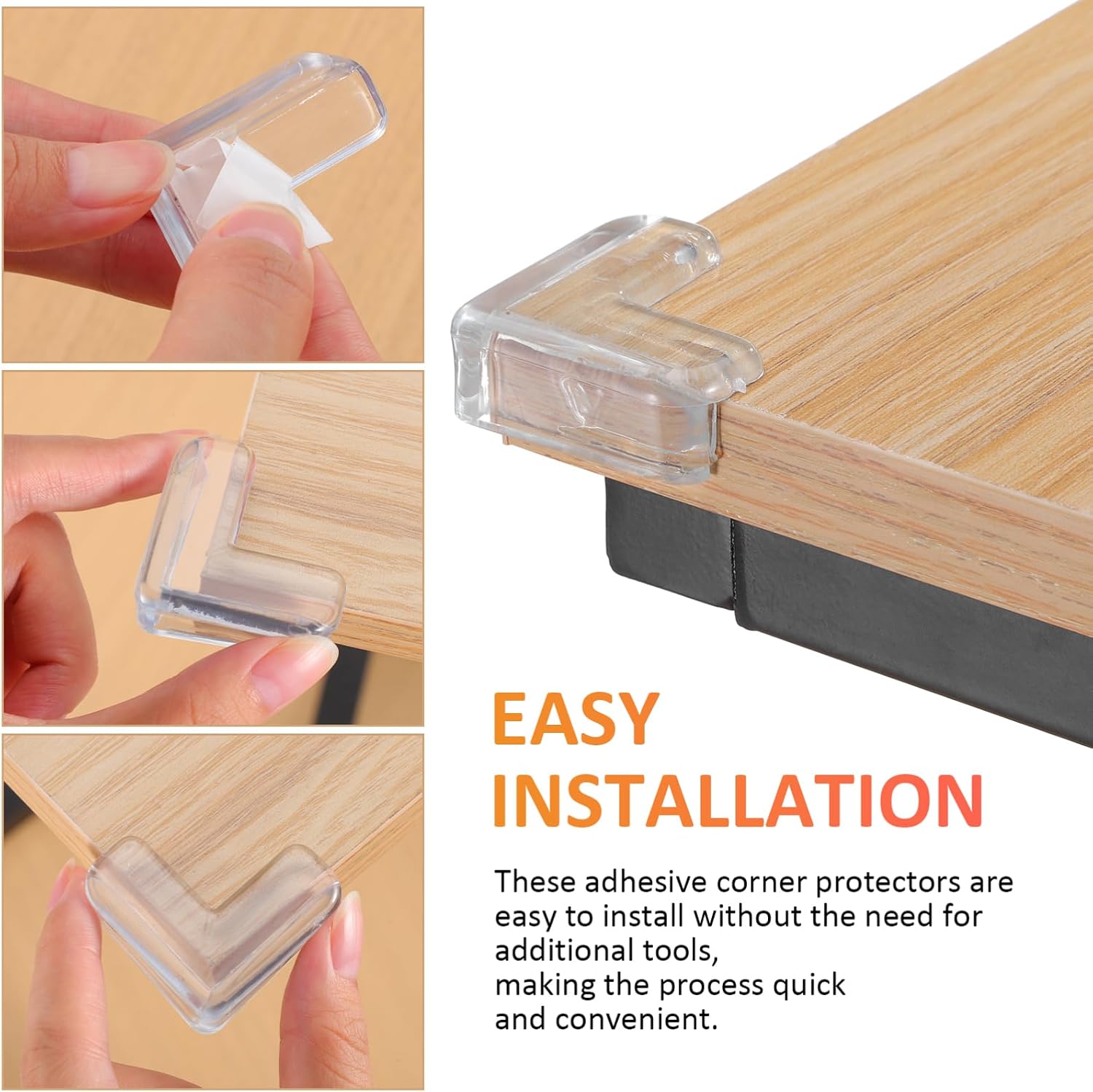 PartyKindom Protectors for Furniture: Rubber Protector Strips for Sharp Edge, Clear Furniture Edge and Corner Guard Strips, 6 Meter Baby Proofing Edge Protector Strips Safety Corner Edge