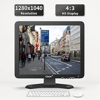 Amazon.co.jp: 19インチ CCTV モニター VGA HDMI AV BNC、4：3