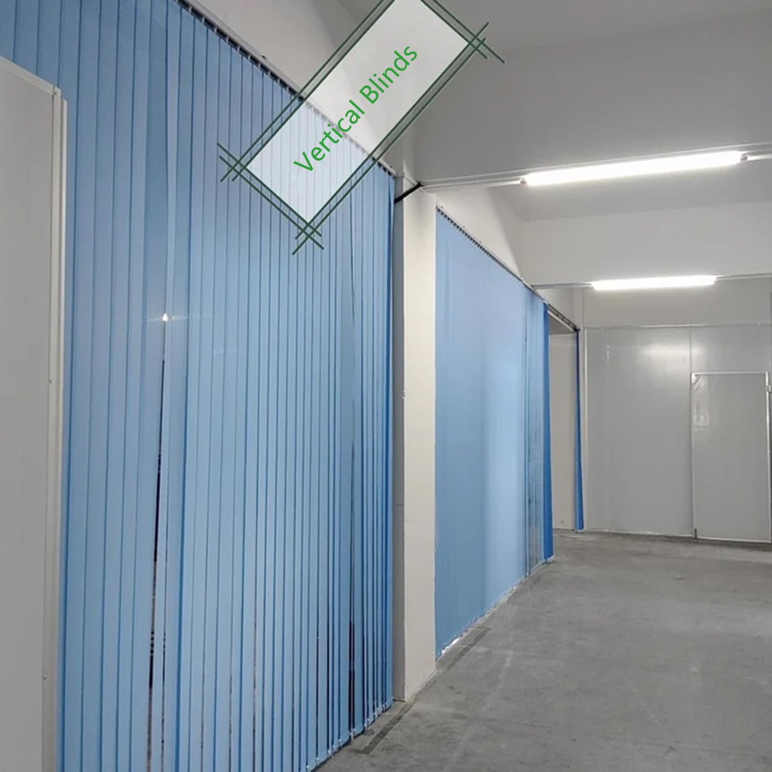 Tenda veneziana a lamelle blu cum per uso interno, oscurante/isolamento termico, perfetta per casa, ufficio e porte del patio, dimensioni: 100 cm x 260 cm