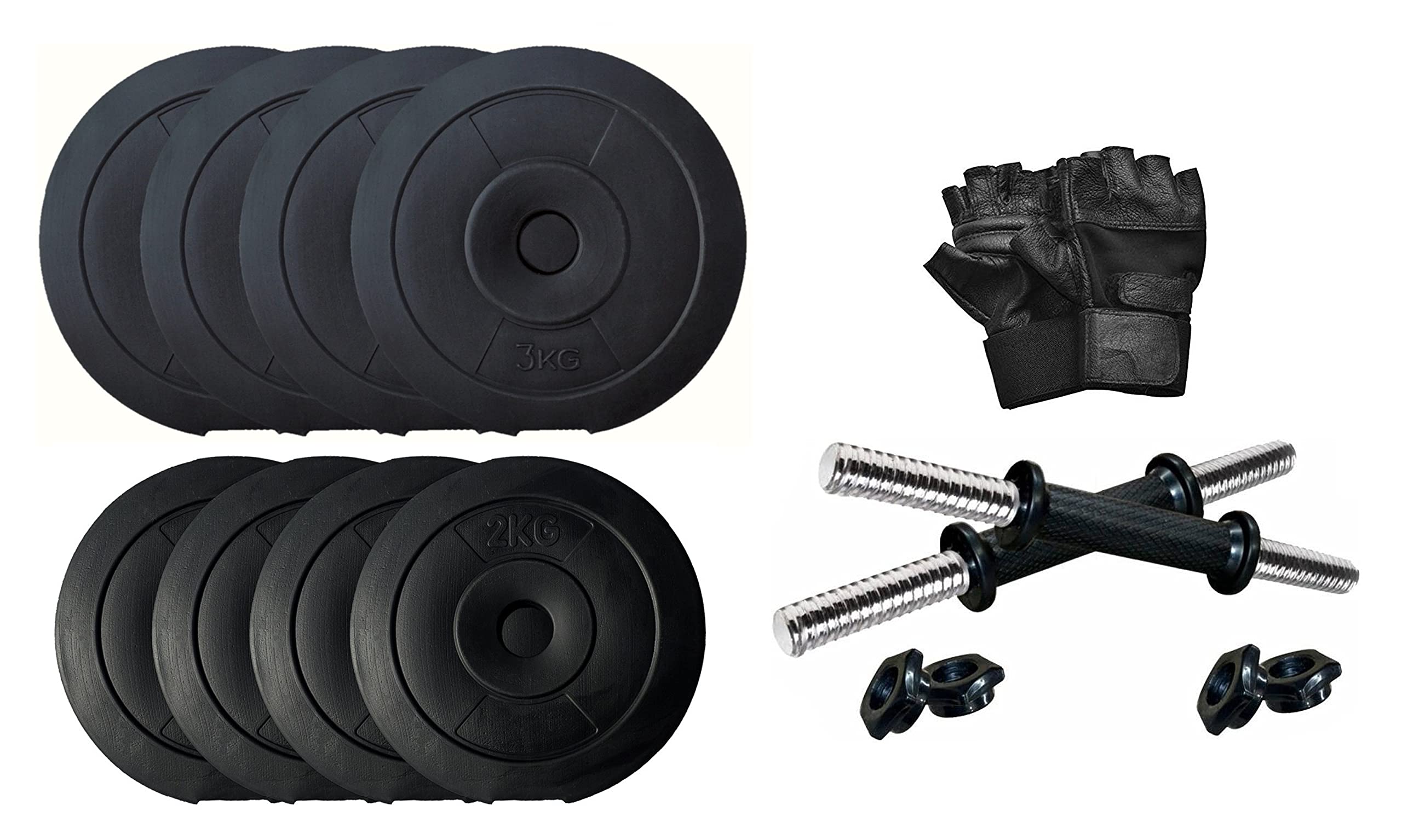 STAR X Home Gym Combo of 20 Kg PVC weight with Gloves (B07D76SD17) Amazon Price History, Amazon Price Tracker