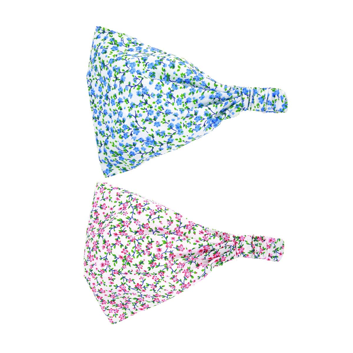 Baby Floral Printing Cotton Headband Kids Flower Bandanas Headscarf Band Hats JA86