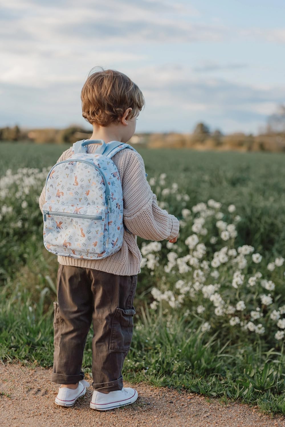 Little Dutch Mochila mochila infantil para niños guardería con correa de pecho azul, S
