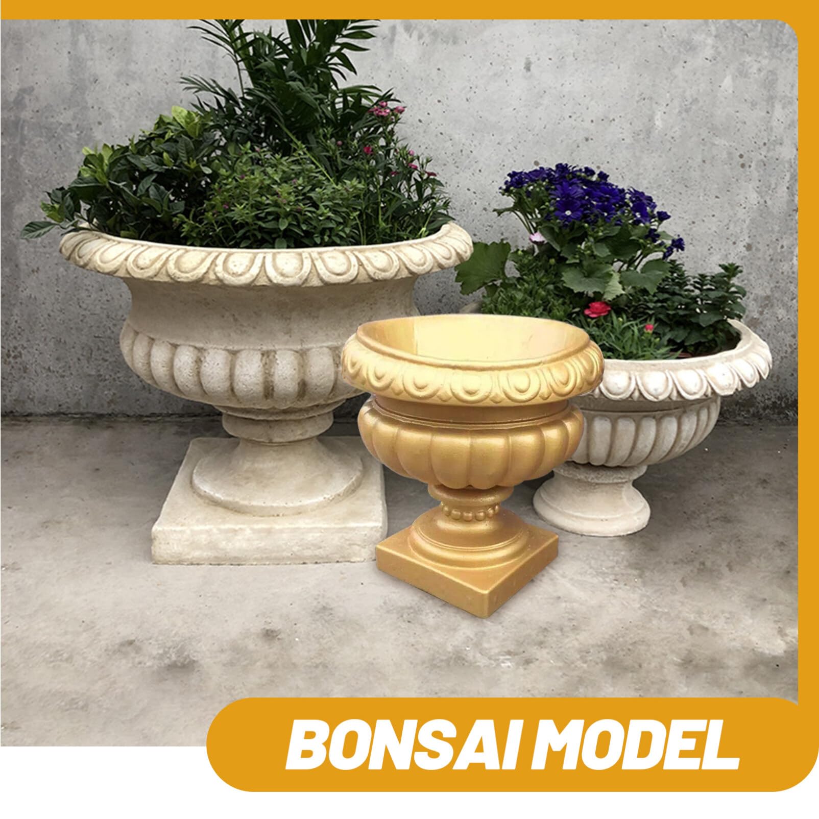 Yardwe Molde Lavable Estilo Maceta Diseño Europeo para de Romana de Columna Plástico Reutilizable Decorativas y para Manualidades DIY y Jardineras