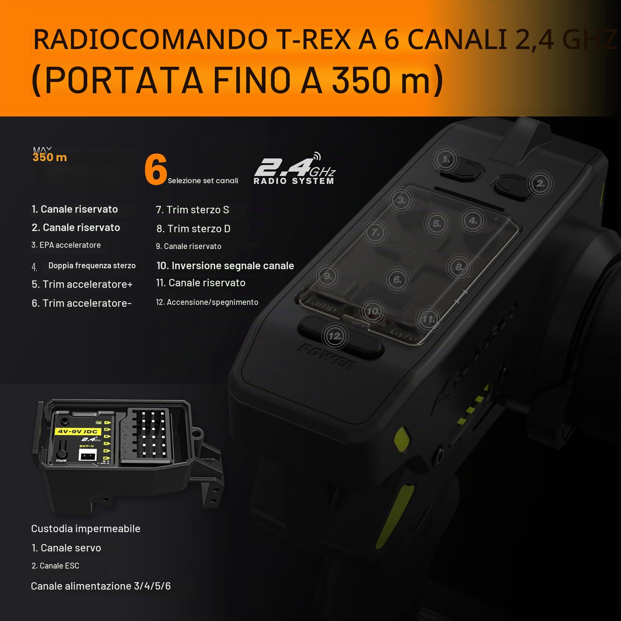 CROBOLL RLAARLO 1:10 Auto RC Brushless per Adulti, Velocità Massima 65+ km/h, Buggy 4X4 Fuoristrada, Auto da Corsa Telecomandata RTR con Ammortizzatori Carichi d'Olio