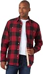 Wrangler Authentics Authentics manches longues Sherpa Lignée Flanelle ShirtButton Chemise à terre pour homme