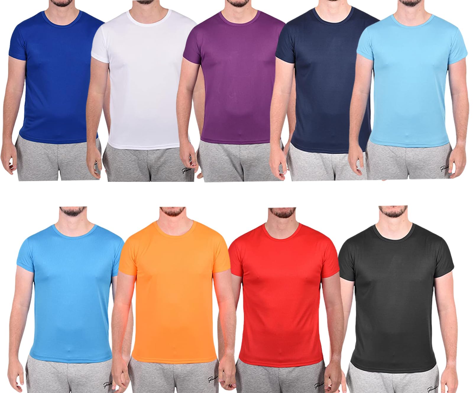 Gaffer Mens Tshirt Activewear Shirts Tees Quick Dry Wick Sweat Breathable Gym T Shirts Sports Adult Wicking Running Shirt Cool Athletic Short Sleeve Crew Neck Moisture Active Top