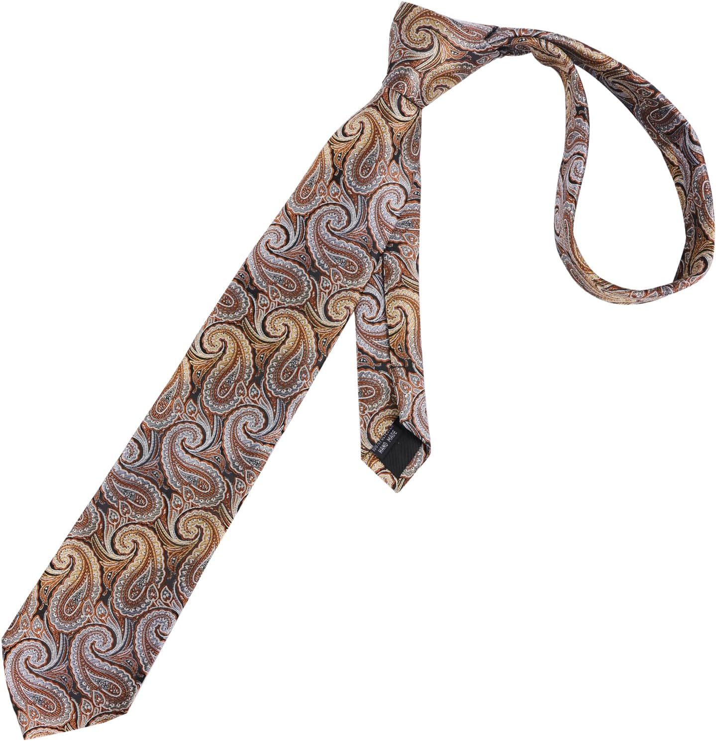 Alizeal Mens Gradient Paisley Necktie and Pocket Square Set - Image 3